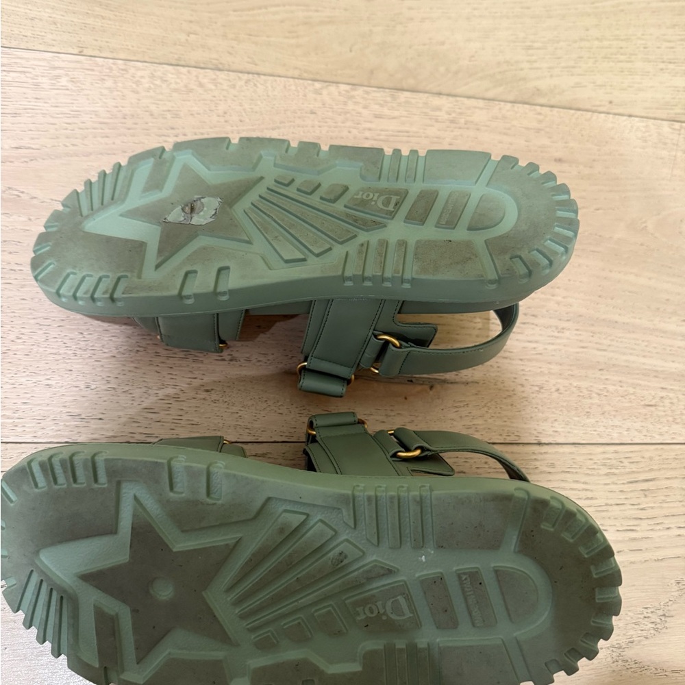 Dior- Dioract Green Sandals - Picture 3 of 4